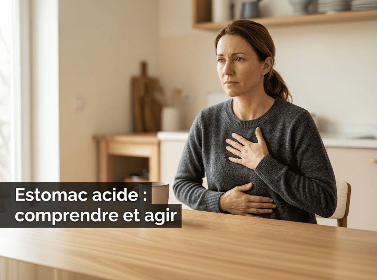 Estomac acide : pourquoi ça brûle vraiment et comment y remédier durablement