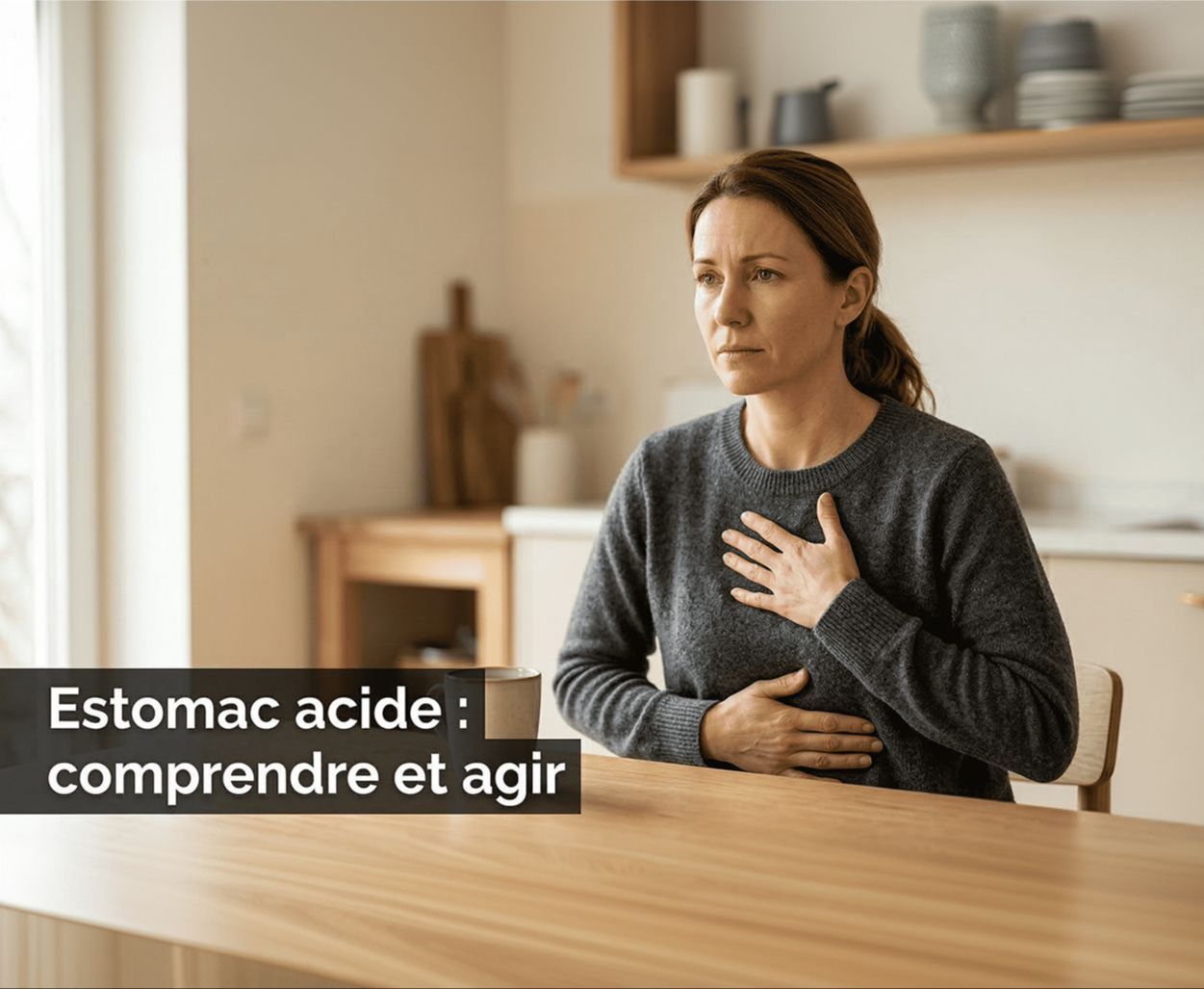 Estomac acide : pourquoi ça brûle vraiment et comment y remédier durablement