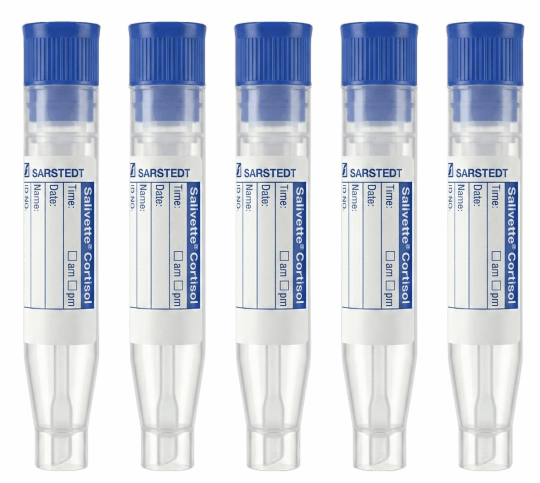 Tubes de prélèvement de salive pour le profil de cortisol